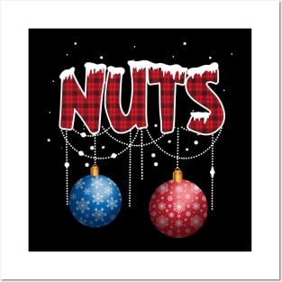 Chest Nuts Christmas Matching Couple Chestnuts Posters and Art